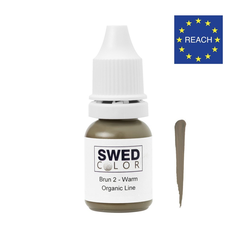 Brun 2 -Ögonbryn-Eyeliner-Breast Areola- SwedCOLOR pigmentblandning