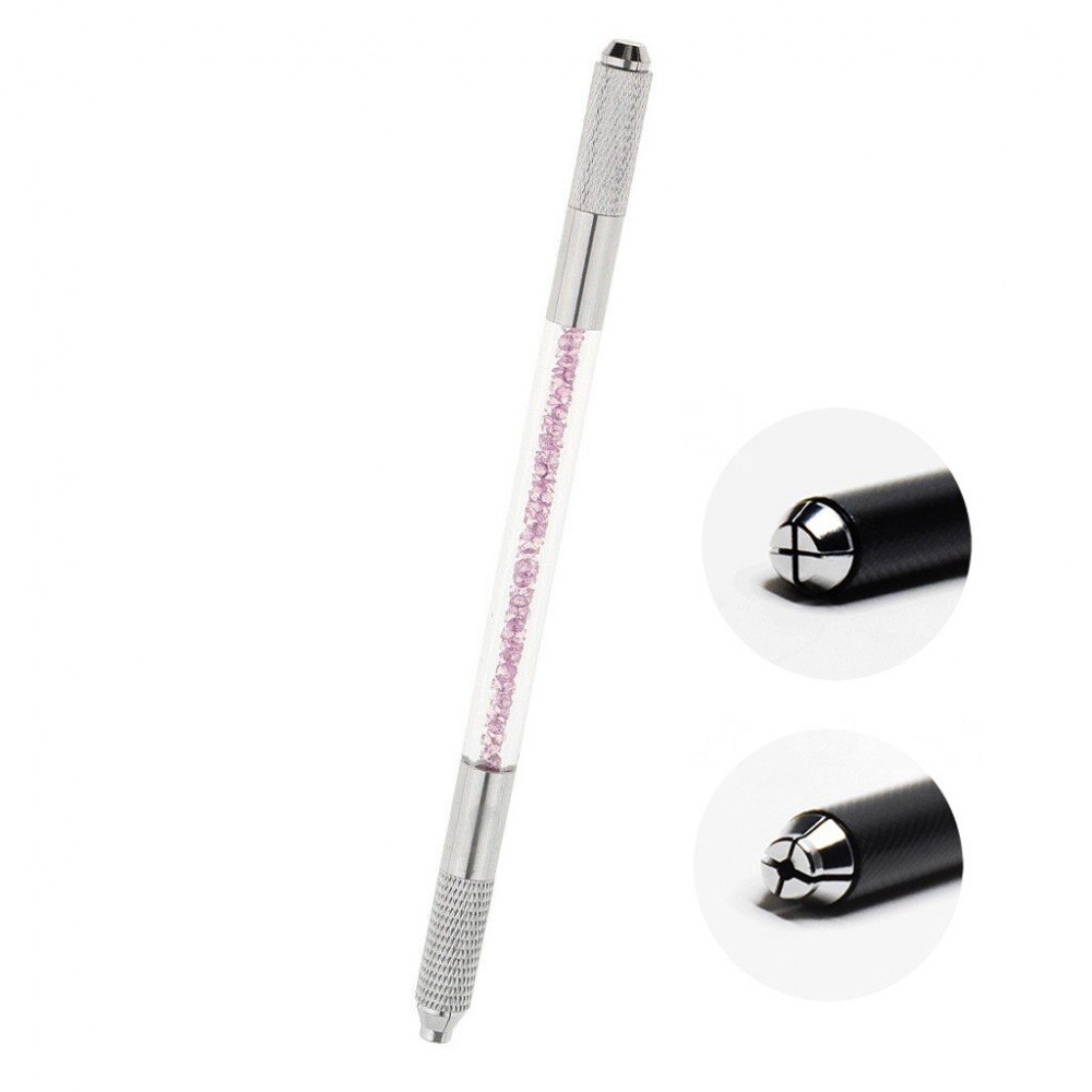 Penna 2-sidig Microblading -Lila kristall